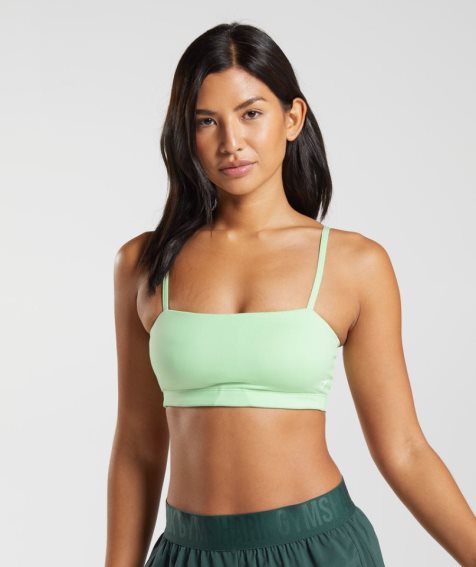 Women's Gymshark Bandeau Sports Bra Mint | NZ 6LIQBX